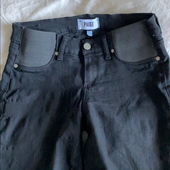 Paige MATERNITY Jeans- Black - Picture 1 of 7